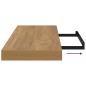 Preview: Wandregal Wandmontiert Braun 80 x 23,5 x 4 cm Holzwerkstoff