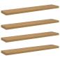 Preview: Wandregale 4 pcs Braun 120 x 23,5 x 4 cm Holzwerkstoff