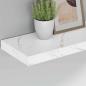 Preview: Wandregale 4 pcs Weiß Marmor 60 x 23,5 x 4 cm Holzwerkstoff