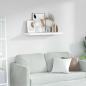 Preview: ARDEBO.de - Wandregal Weiß Marmor 90 x 23,5 x 4 cm Holzwerkstoff