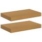 Preview: Wandregale 2 pcs Beige 40 x 23,5 x 4 cm Holzwerkstoff