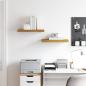 Preview: Wandregale 2 pcs Beige 50 x 23,5 x 4 cm Holzwerkstoff