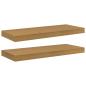 Preview: Wandregale 2 pcs Beige 60 x 23,5 x 4 cm Holzwerkstoff