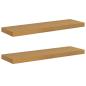 Preview: Wandregale 2 pcs Beige 90 x 23,5 x 4 cm Holzwerkstoff