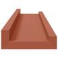 Preview: Wandregale mit Regal 2 pcs Rot 40 x 9 x 3 cm Holzwerkstoff