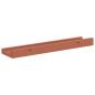 Preview: Wandregale mit Regal 2 pcs Rot 40 x 9 x 3 cm Holzwerkstoff