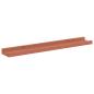 Preview: Wandregale mit Regal 2 pcs Rot 60 x 9 x 3 cm Holzwerkstoff