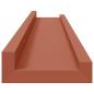 Preview: Wandregale mit Regal 2 pcs Rot 60 x 9 x 3 cm Holzwerkstoff