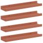 Preview: Wandregale mit Regal 4 pcs Rot 40 x 9 x 3 cm Holzwerkstoff