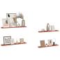 Preview: Wandregale mit Regal 4 pcs Rot 80 x 9 x 3 cm Holzwerkstoff