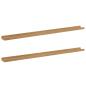 Preview: Wandregale mit Regal 2 pcs Braun 115 x 9 x 3 cm Holzwerkstoff