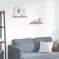 Preview: ARDEBO.de - Wandregale mit Regal 2 pcs Beige 40 x 9 x 3 cm Holzwerkstoff
