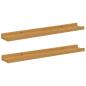 Preview: Wandregale mit Regal 2 pcs Beige 60 x 9 x 3 cm Holzwerkstoff