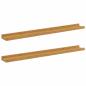Preview: Wandregale mit Regal 2 pcs Beige 80 x 9 x 3 cm Holzwerkstoff