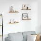 Preview: ARDEBO.de - Wandregale mit Regal 4 pcs Beige 40 x 9 x 3 cm Holzwerkstoff