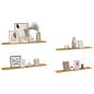 Preview: Wandregale mit Regal 4 pcs Beige 100 x 9 x 3 cm Holzwerkstoff