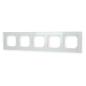 Preview: Merten 489519 Echtglasrahmen, M-PLAN, 5fach, Brillantweiß