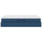 Preview: Aufbewahrungsbett mit Matratze Blau 140 x 190 cm Polyester