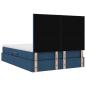 Preview: Bett mit Stauraum und LED Blau 140 x 190 cm Polyester