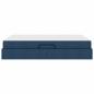 Preview: Aufbewahrungsbett mit Matratze Blau 140 x 190 cm Polyester