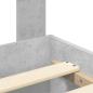 Preview: Bettrahmen mit Kopfteil Beton Grau 150 x 200 cm Holzwerkstoff