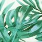 Preview: Stuhlpolster Oxford-Stoff Blattmuster 100 x 50 x 3 cm