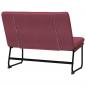Preview: Sitzbank Weinrot 100x75x76 cm Stoff