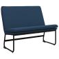 Preview: Sitzbank Blau 100x75x76 cm Stoff