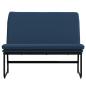 Preview: Sitzbank Blau 100x75x76 cm Stoff