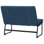 Preview: Sitzbank Blau 100x75x76 cm Stoff