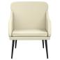 Preview: Sessel Creme 63x76x80 cm Kunstleder