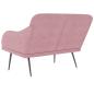 Preview: Sitzbank Rosa 110x76x80 cm Samt