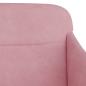 Preview: Sitzbank Rosa 110x76x80 cm Samt