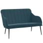 Preview: Sitzbank Blau 110x76x80 cm Samt