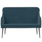 Preview: Sitzbank Blau 110x76x80 cm Samt