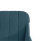 Preview: Sitzbank Blau 110x76x80 cm Samt