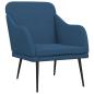 Preview: Sessel Blau 63x76x80 cm Stoff