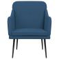 Preview: Sessel Blau 63x76x80 cm Stoff
