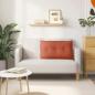 Preview: Rückenkissen Rot-Orange 80 x 50 cm Cordstoff