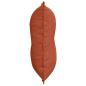 Preview: Rückenkissen Rot-Orange 80 x 50 cm Cordstoff