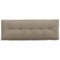 Preview: Rückenkissen Taupe 140 x 50 cm Mikrofaserstoff