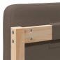 Preview: Gepolstertes Kopfteil mit Kopfteil Braun und Taupe 150 cm