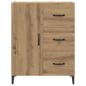 Preview: Sideboard Artisan-Eiche 69,5 x 34 x 90 cm Holzwerkstoff