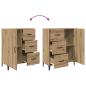 Preview: Sideboard Artisan-Eiche 69,5 x 34 x 90 cm Holzwerkstoff
