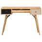 Preview: Schreibtisch Braun 110 x 55 x 76 cm Massivholz Mango