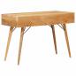 Preview: Schreibtisch Braun 110 x 55 x 76 cm Massivholz Mango