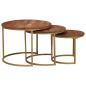 Preview: Nesting-Couchtische 3 stk. Honigbraun 60 x 60 x 45 cm