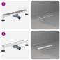 Preview: Duschablauf 2-in-1 mit 360° Siphon Silber 54 x 11 x 9,5 cm