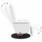 Preview: Massage Relaxsessel Weiß 71 x 90 x 105 cm PVC