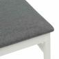 Preview: Esszimmerstuhl 2 pcs Weiß und Grau Massivholz